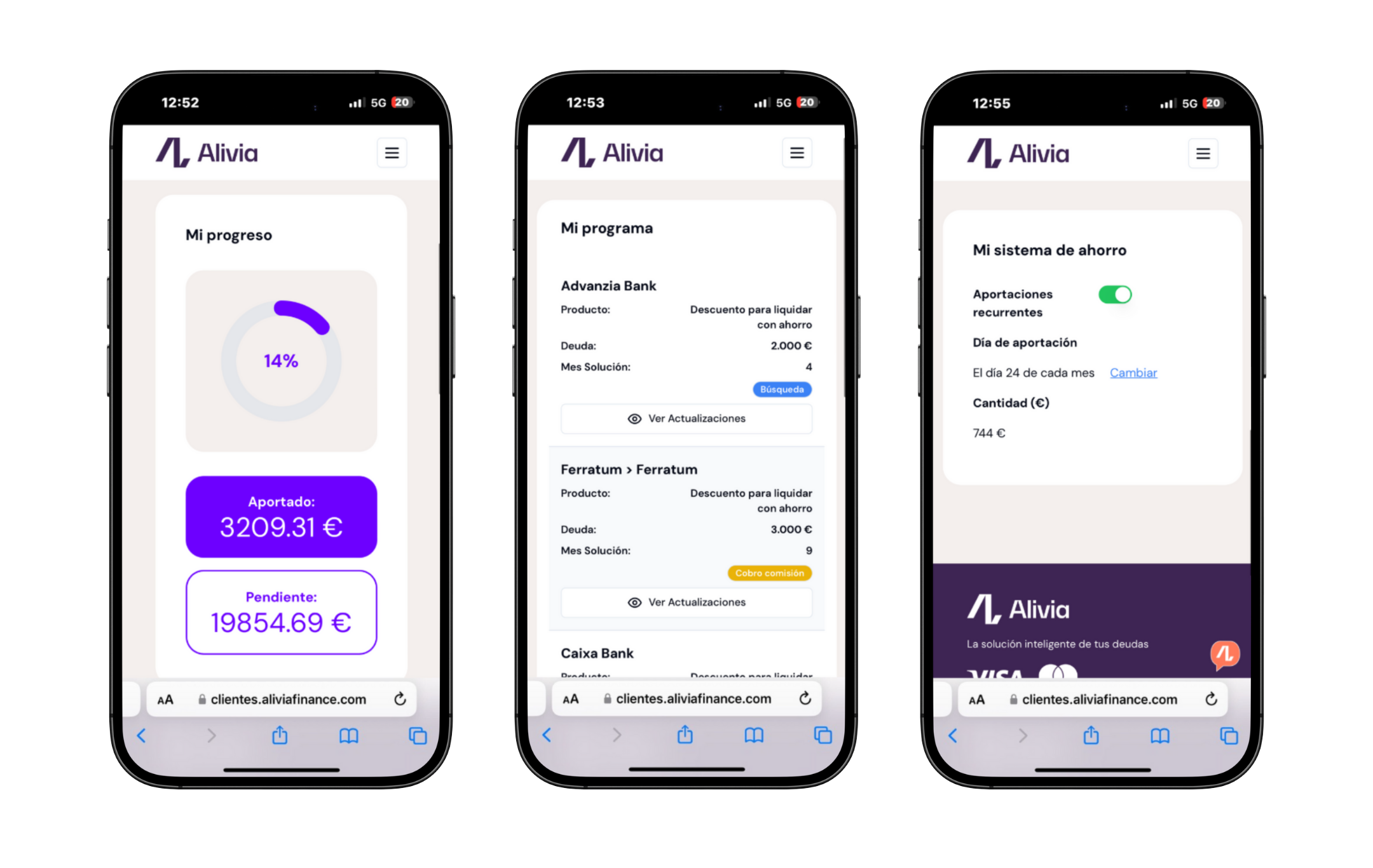Gestiona tus deudas desde el móvil con Alivia